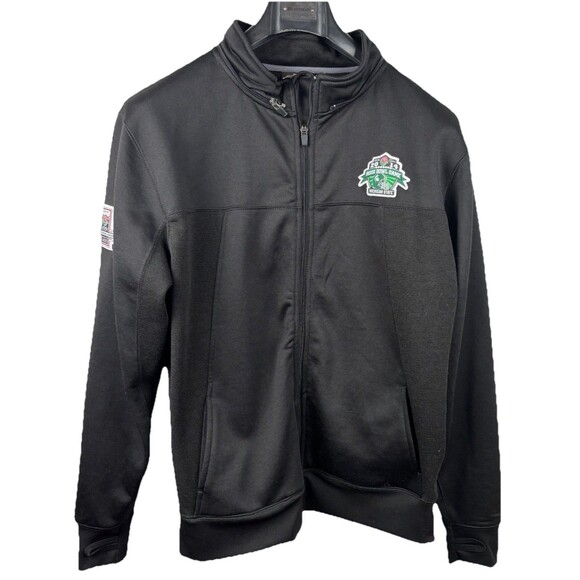 2014 Rose Bowl Michigan State Spartans Zip Jacket Large Black Polyester Blend - Picture 2 of 11